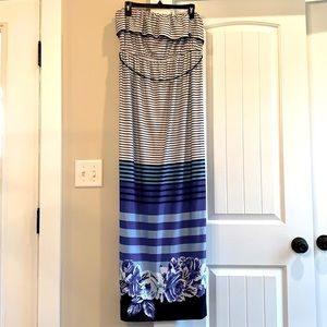 Strapless summer dress